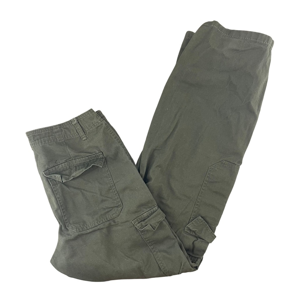 Charlotte Russe Cargo Pants Womens S Olive Green Utility Y2K Straight Leg‎